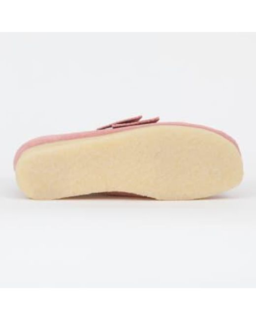 Clarks Pink S Wallabee Suede Shoes