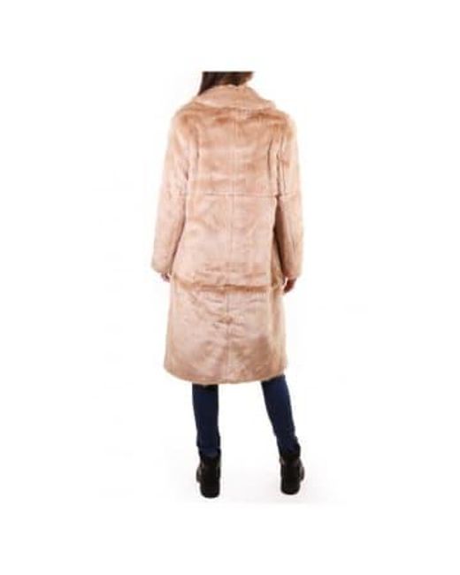 Rino & Pelle Natural Dex Faux Sand Fur Coat