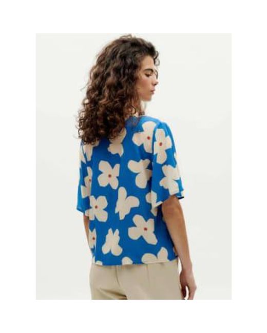 | blouse butterfly libelu Thinking Mu en coloris Blue