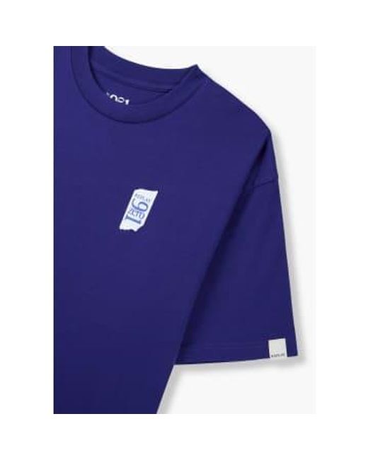Replay Blue S 9zero1 Small Logo T-shirt for men