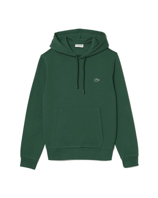 Lacoste Jogger Organic Cotton Hoodie Sweatshirt Dark Green for men