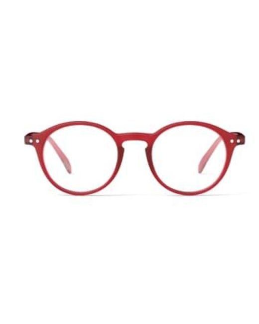 #d gafas lectura roja Izipizi de hombre de color Brown