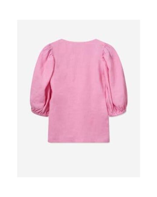 Mmtaissa tamaño la blusa lino: l, col: rosa Mos Mosh de color Pink