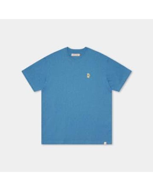 Revolution Blue Melange 1366 Luc Loose T Shirt M for men