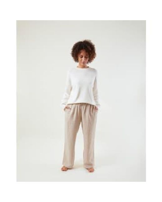 Chalk White Mabel-pullover in creme
