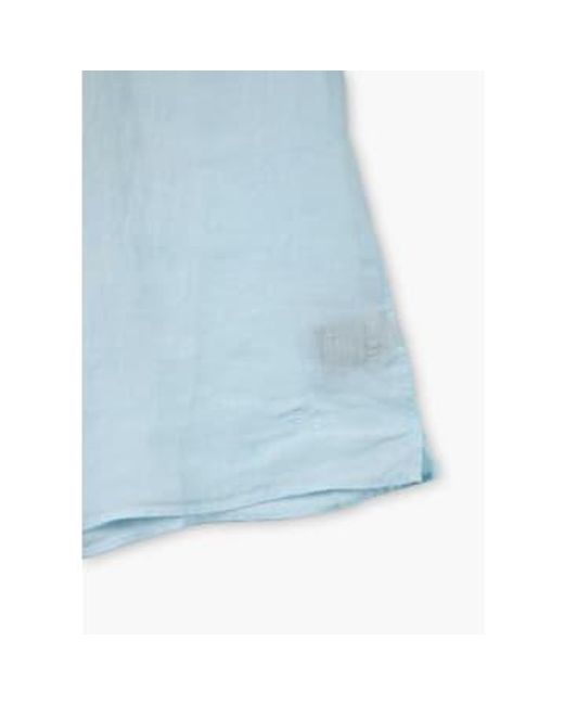 Vilebrequin Blue S Charli Bowling Linen Shirt for men