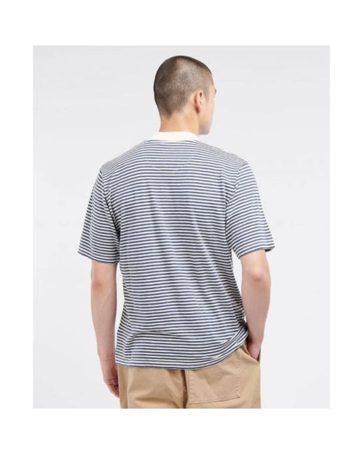 Barbour Briggs Striped T-shirt in Blue for Men | Lyst