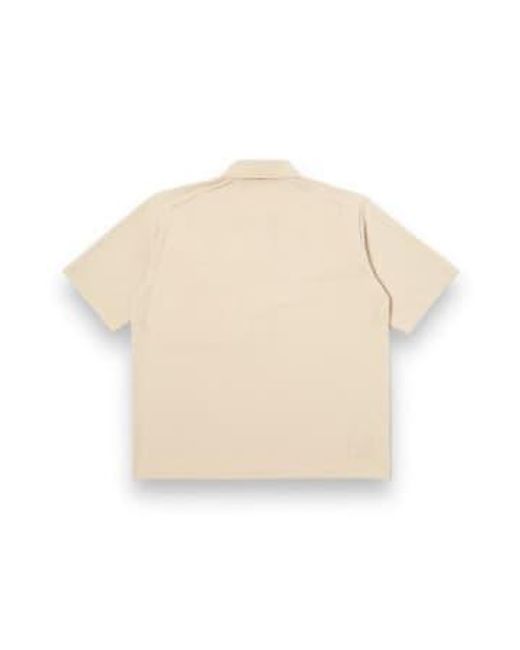 Universal Works Natural Pullover Knit Shirt Eco Cotton 30453 Ecru Melange