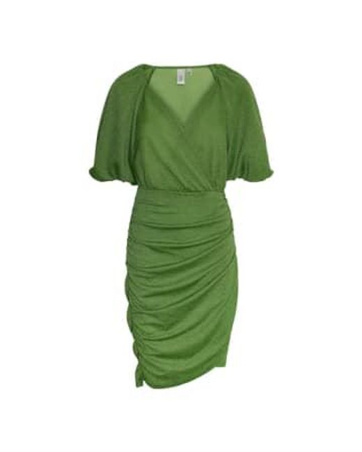 Y.A.S Green | Tikka 2/4 Glitter Dress Meadow S