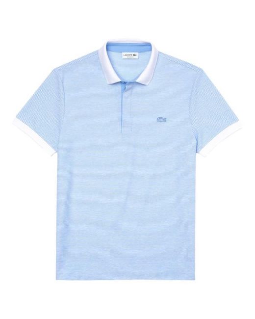 Lacoste Cotton Polo Shirt Short Sleeve Ribbed Collar Ph 9729 1 Kc in Blue  for Men - Lyst