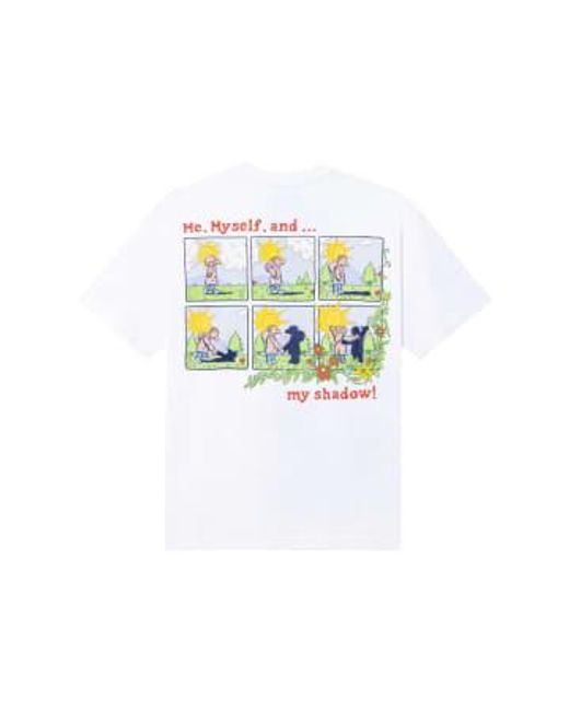 T-shirt travail d'ombre Market pour homme en coloris White