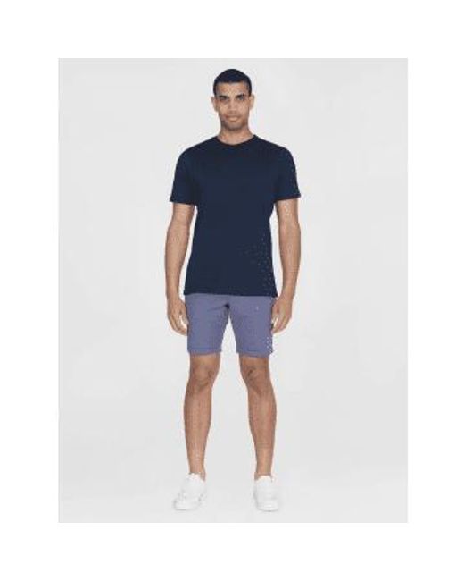 Knowledge Cotton 50207 chuck reguläre chino-popeline-shorts vintage in Blue für Herren