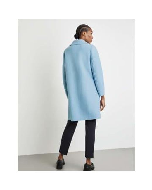 Gerry Weber Coat With And Lapel Collar in Blue | Lyst