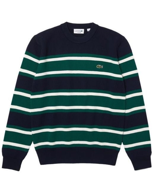 lacoste striped sweater
