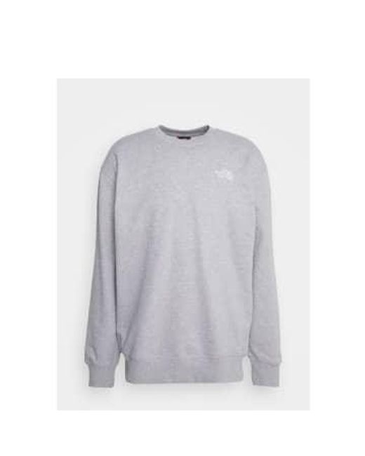 The North Face Gray Essential Crew for men