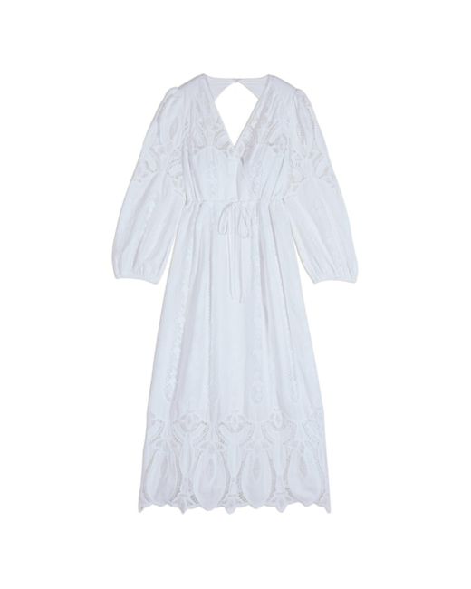 Ba&sh White Ecru Eloise Dress | Lyst