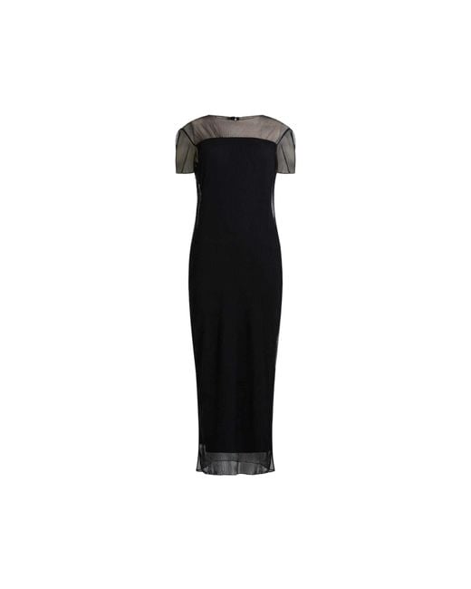 French Connection Black Saskia Ruched Dress