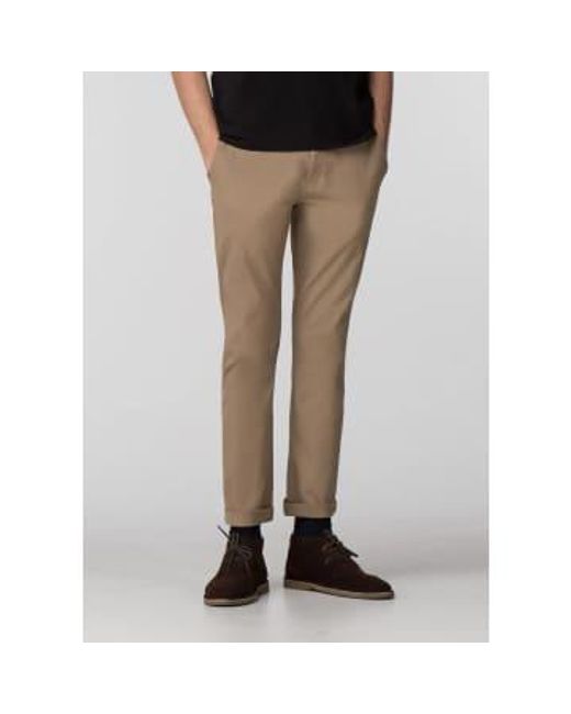 Ben Sherman Brown Stone Beige Stretch Skinny Chino Trousers for men