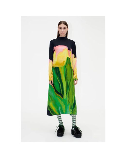 Stine Goya Green Millie Tulip Dress