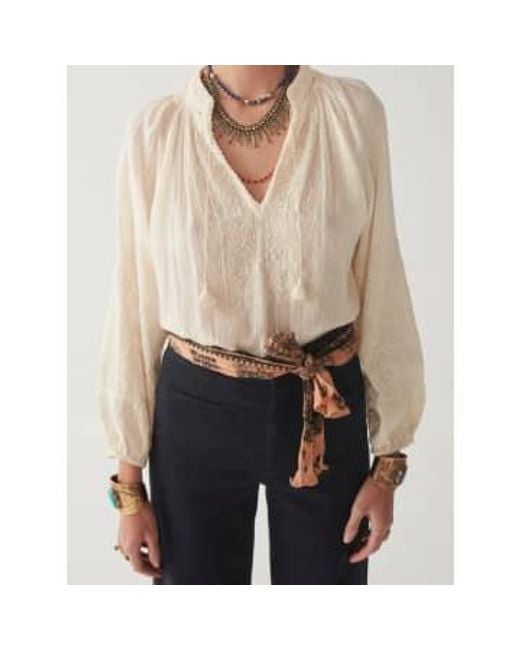 MAISON HOTEL Natural Sandrine Blouse Off Off / Xs