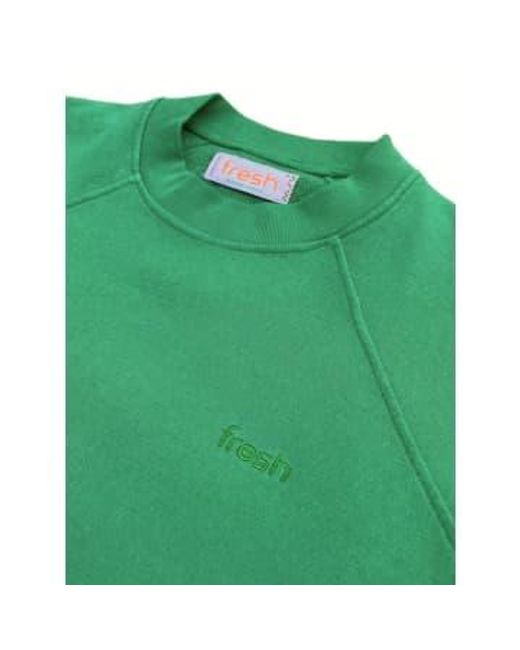 Fresh Green Billie Cotton Sweatshirt for men
