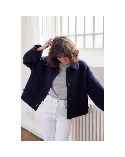 Marylou Jacket In Navy di Sacre Coeur in Blue