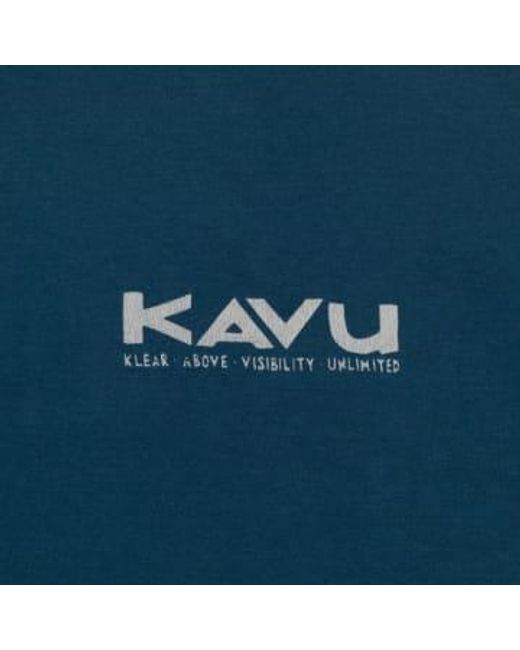 Kavu Blue Paddle Out Graphic T-shirt for men
