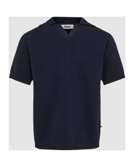 T-shirt polo en tricot bleu maritime ryker Minimum pour homme en coloris Blue