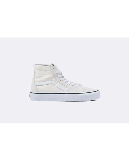 Vans Sk8-hi Tapered Suede/canvas Marshmallow in White | Lyst