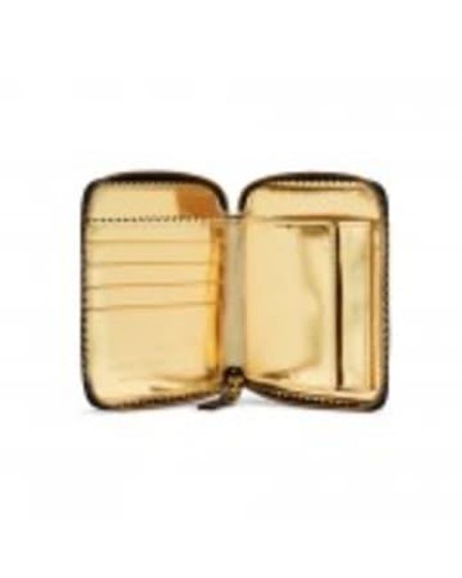 Comme des Garçons Black Cdg Wallet Mirror Inside /gold for men