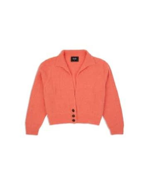 Lowie Red Lacy Cardigan Peach