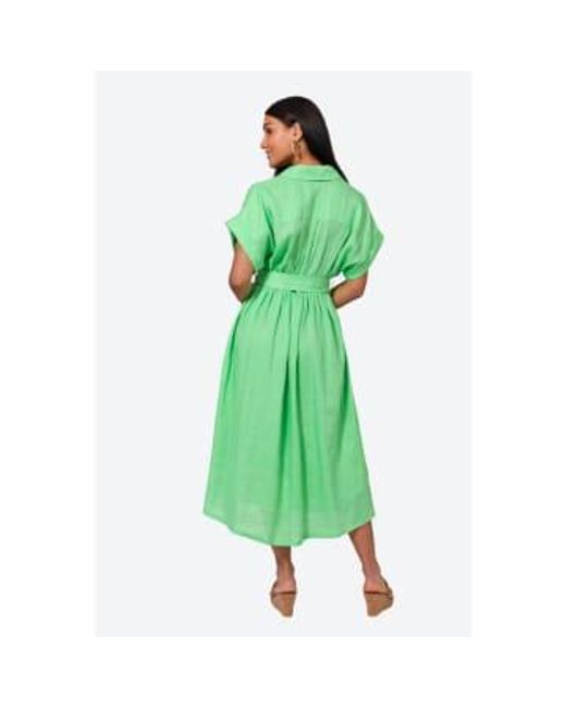 Eb & Ive Green La Vie Shirt Dress Kiwi S