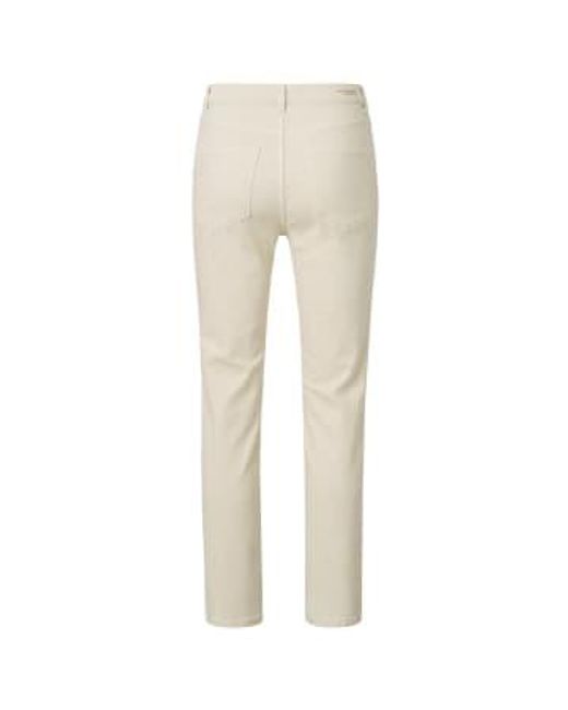 Yaya Natural Coloured Denim Jeans With Straight Legs