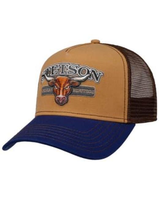 Stetson Blue Trucker Cap Pure Life One Size for men