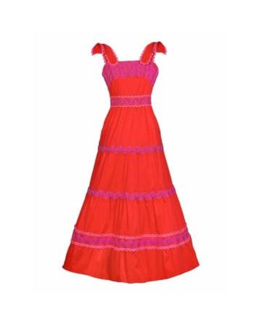Celiab Red Jade Dress & Pink Uk 12