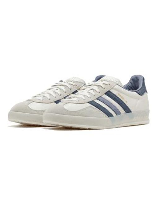 Gazelle Indoor Core Preloved Ink Mel And Off di Adidas in White