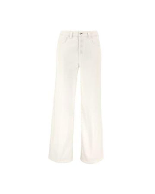 Zelda pantalon femme ivoire TRUE NYC en coloris White
