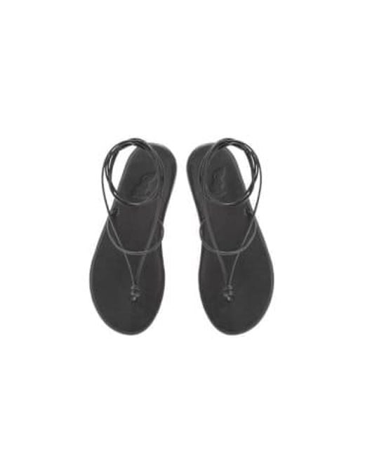 Chordi noire à cravate Ancient Greek Sandals en coloris Gray