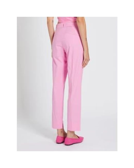 Marella Pink Lightweight Cotton Summer Trouser Uk8