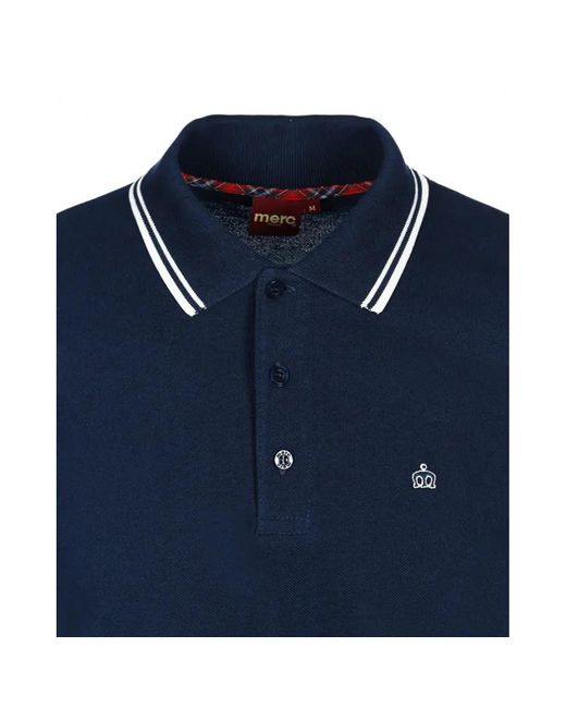 Merc London Card Polo Shirt in Blue for Men | Lyst