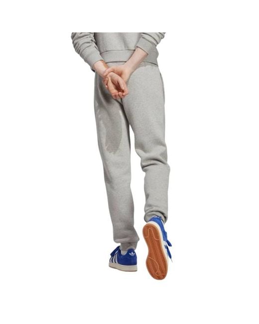 adidas Pantaloni Trefoil Uomo Medium Grey Heather in Gray | Lyst