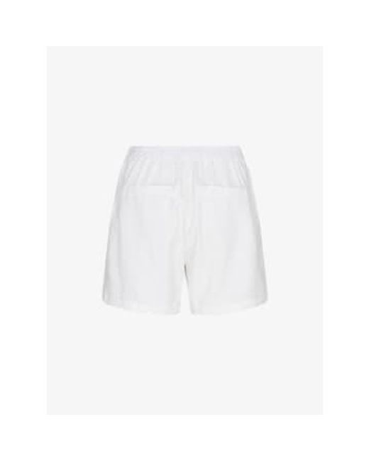 Levete Room White Naja 8 Linen Shorts M
