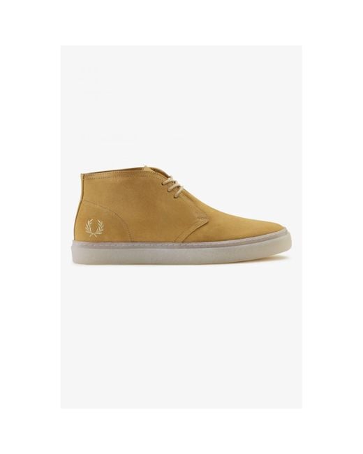 Fred Perry Hawley Suede B4361 Desert in Natural for Men | Lyst