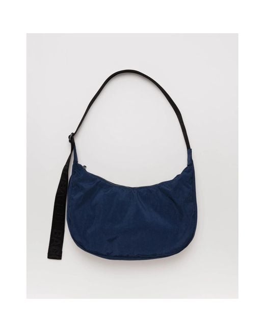 Baggu Blue Medium Nylon Crescent Bag