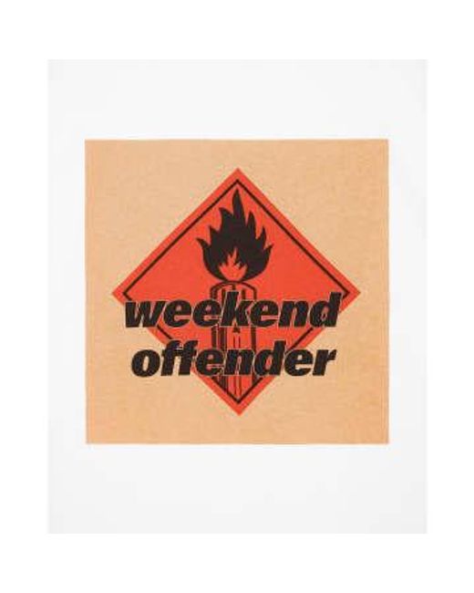 Weekend Offender White Lines Short-sleeved T-shirt for men