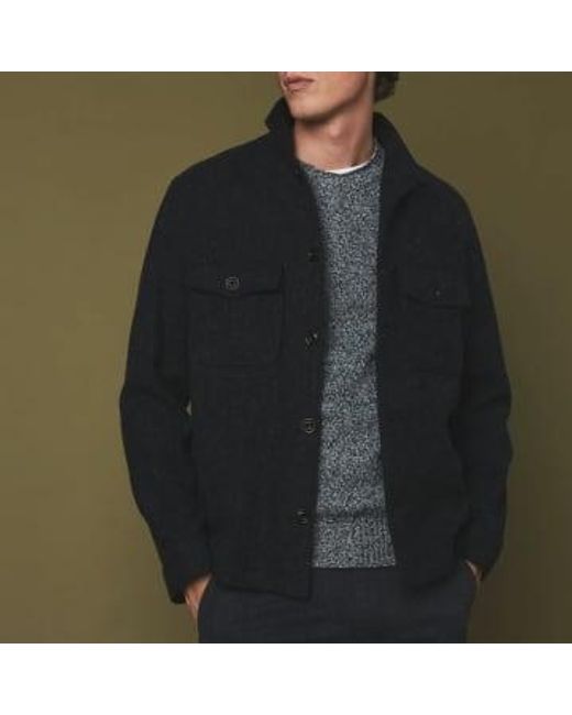 Hartford Wolle recycelte tagesjacke in Black für Herren