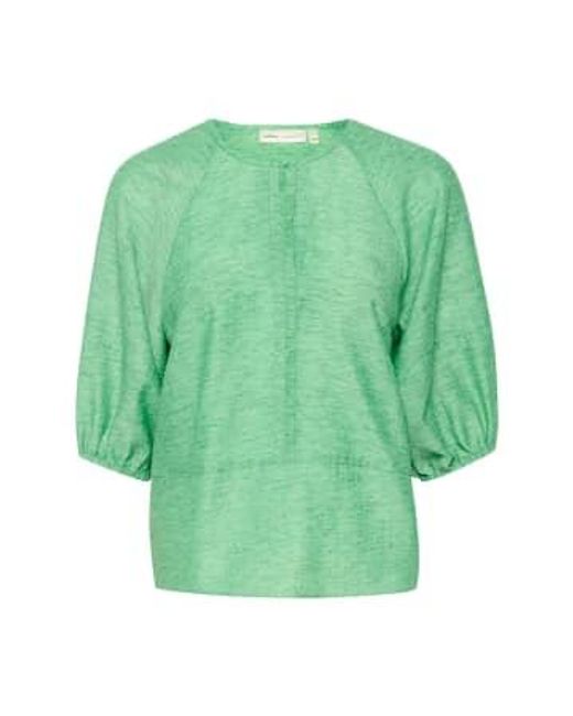 Inwear Green Herenaiw Blouse Emerald Uk 8