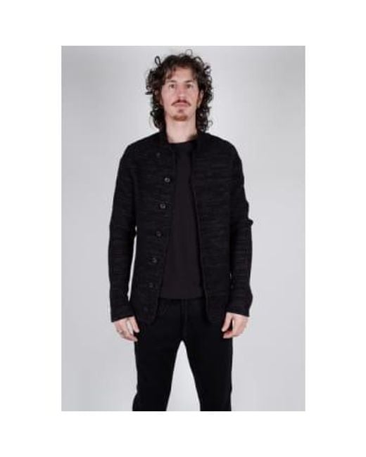 Hannes Roether Slim Fit Cardigan Black/livid Double Extra Large for men