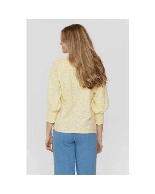 Avas Limelight Shirt di Numph in Natural
