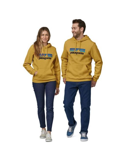 Patagonia Maglia P-6 Logo Uprisal Hoody Surfboard Yellow for Men | Lyst